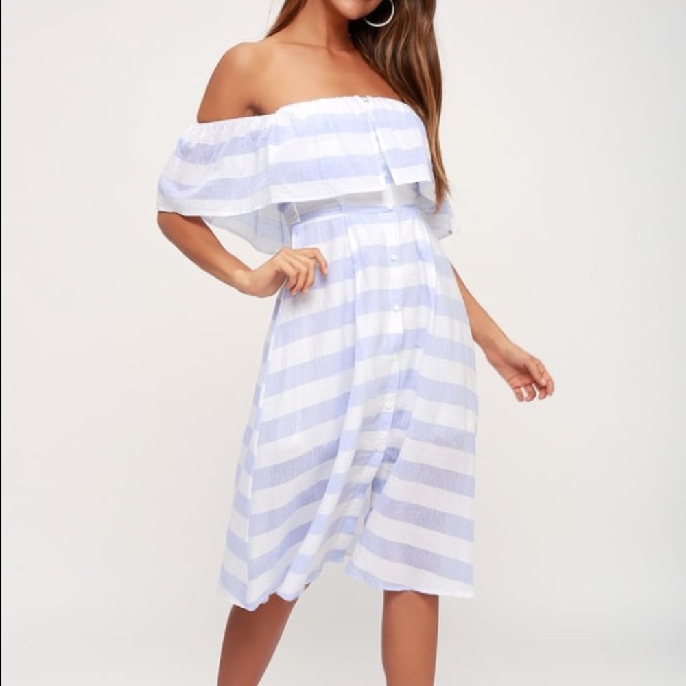 Lulu’s Nautical Midi Dress